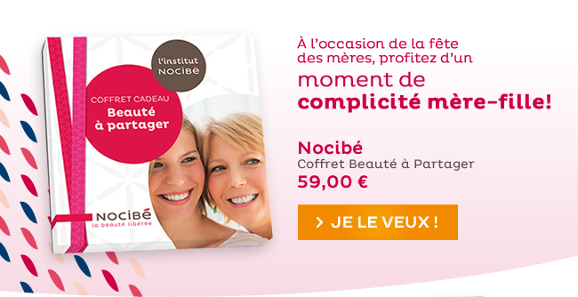A l'occasion de la fête des mères, profitez d'un moment de complicité mère-fille ! Nocibé Coffret beauté à partager 59€