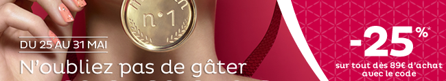 -25% sur tous vos achats avec le code