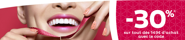 -30%* sur tout dès 149€ d'achat avec le code