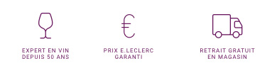 Expert en vin depuis 50 ans - Prix E.Leclerc garanti - Retrait gratuit en magasin