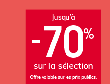 jusqu'à -70%